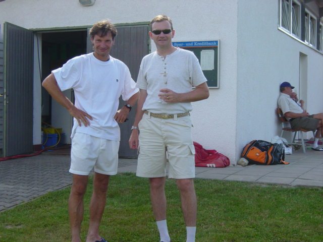 Wiedersehen nach mehr als 20 Jahren : Milan Ungr + Jaroslav Cestr ( ehemalige tschechische Juniorennationalspieler )